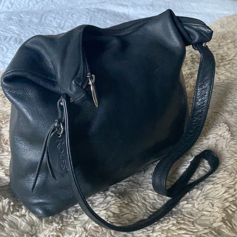 ROLFS Black leather purse